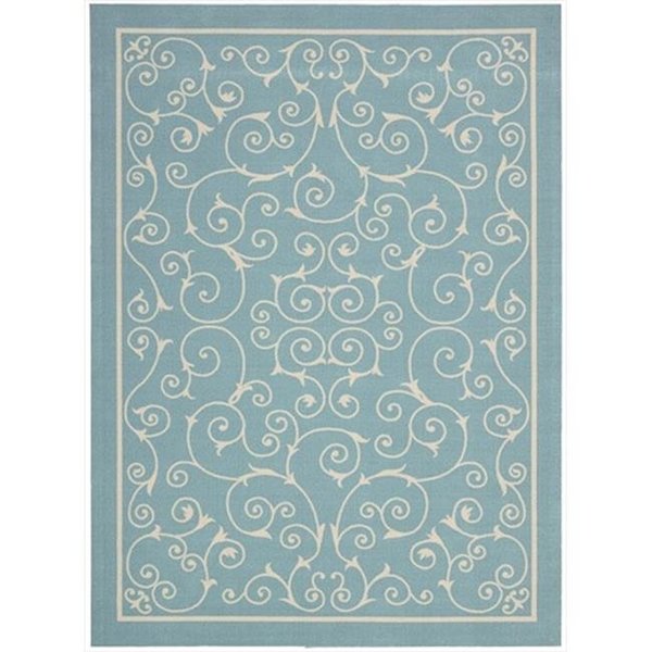 Nourison Nourison 11200 Home & Garden Area Rug Collection Light Blue 10 ft x 13 ft Rectangle 99446112002